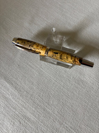 Gentleman's Rollerball  -Chrome- Buckeye Burl - Ready Made