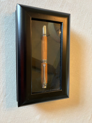 Majestic Rollerball Pen -Chrome- Olivewood- Ready Made with Box