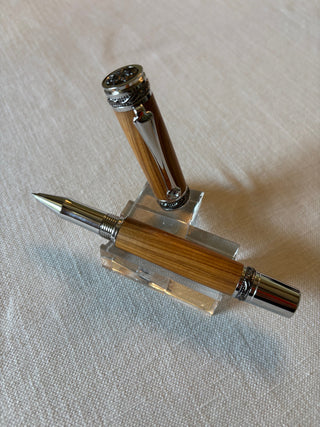 Majestic Rollerball Pen -Chrome- Olivewood- Ready Made with Box