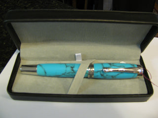 Statesman Rhodium /Tru-Stone Turquoise