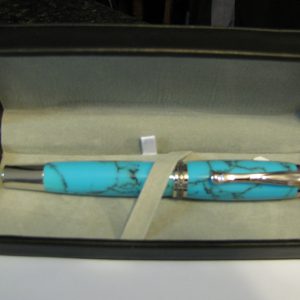 Statesman Rhodium /Tru-Stone Turquoise